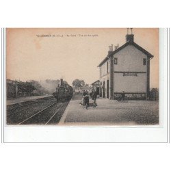 VILLEMEUX - La Gare - vue sur les quais - très bon état