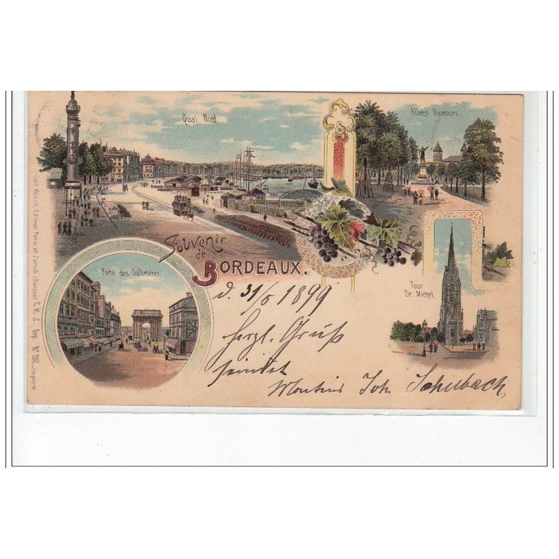 BORDEAUX - Souvenir de Bordeaux - très bon état