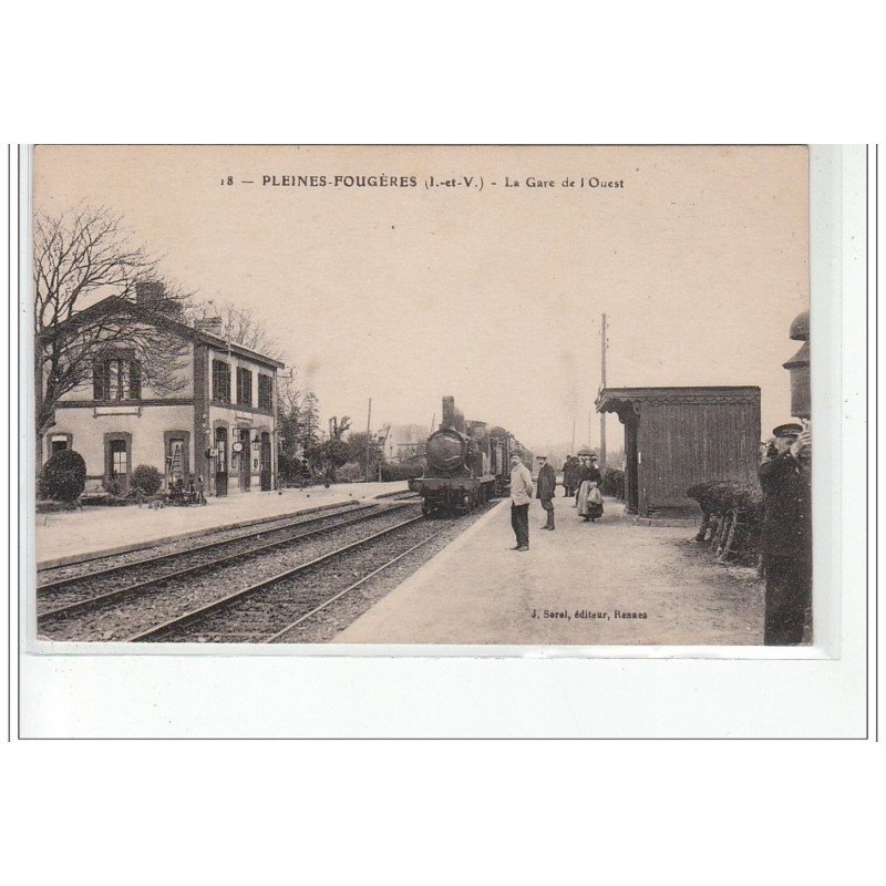 PLEINES-FOUGERES - La Gare de l'Ouest - très bon état