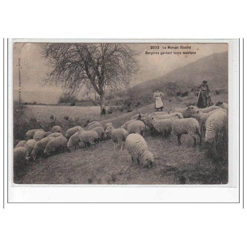 LE MORVAN ILLUSTRE - Bergères gardant leurs moutons - très bon état