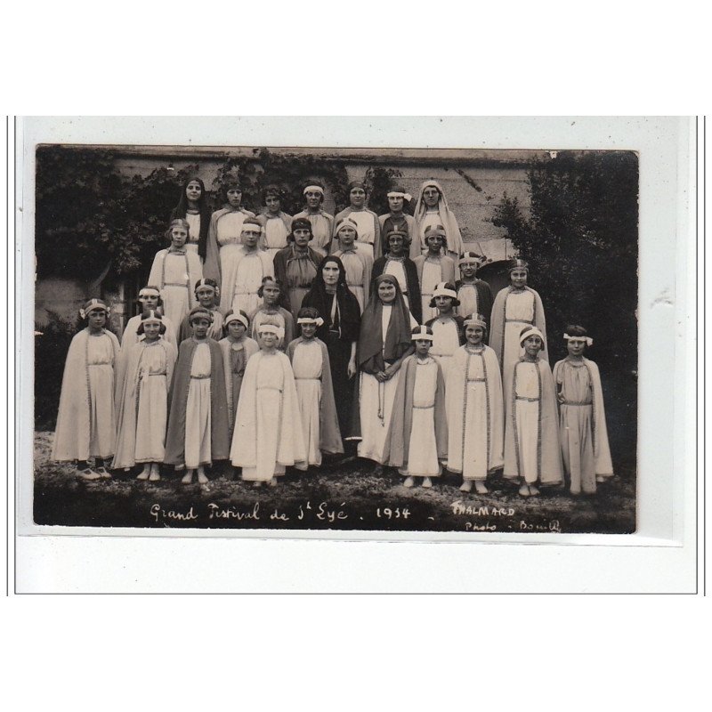 SAINT LYE : carte photo de grand festival de 1934 - très bon état