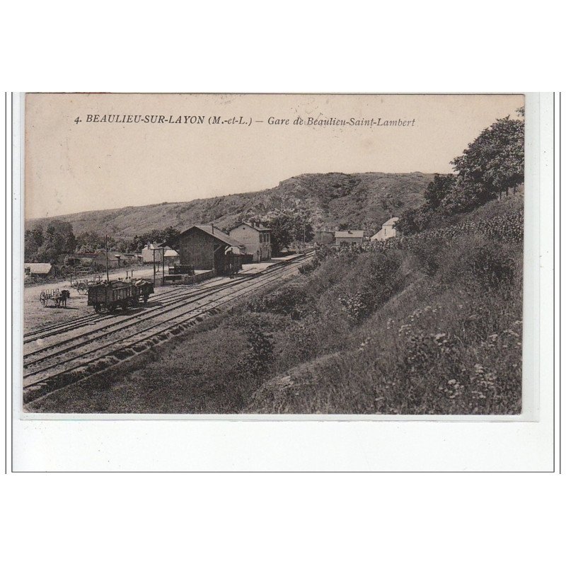 BEAULIEU SUR LAYON - Gare de Beaulieu-Saint-Lambert - très bon état