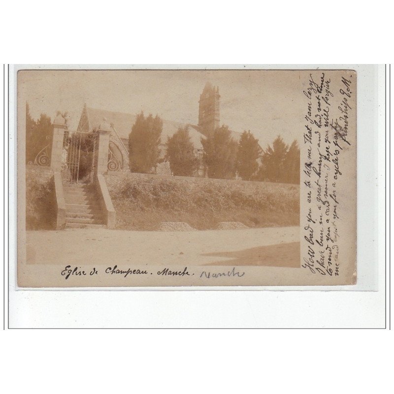 CHAMPEAU - CARTE PHOTO - Eglise de Champeau - très bon état