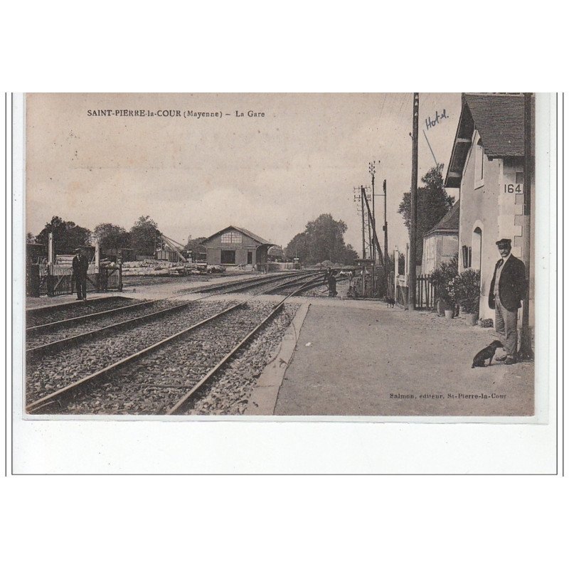 SAINT PIERRE LA COUR - La Gare - très bon état