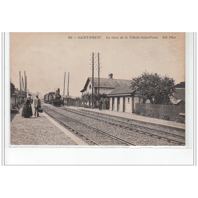LA VILLETTE SAINT PREST : la gare  - très bon état