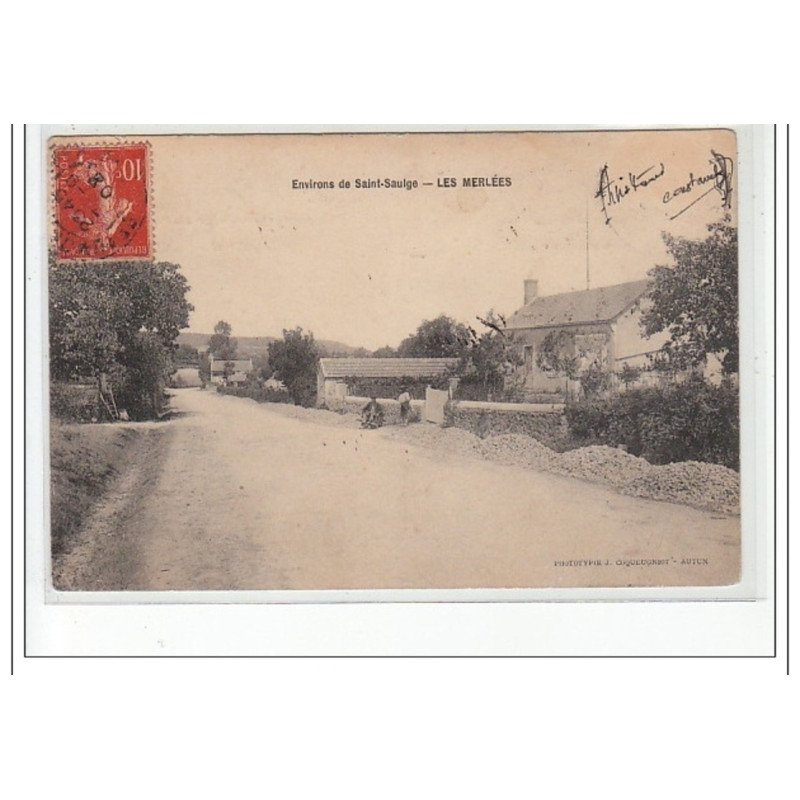 Environs de SAINT SAULGE - LES MERLEES - très bon état