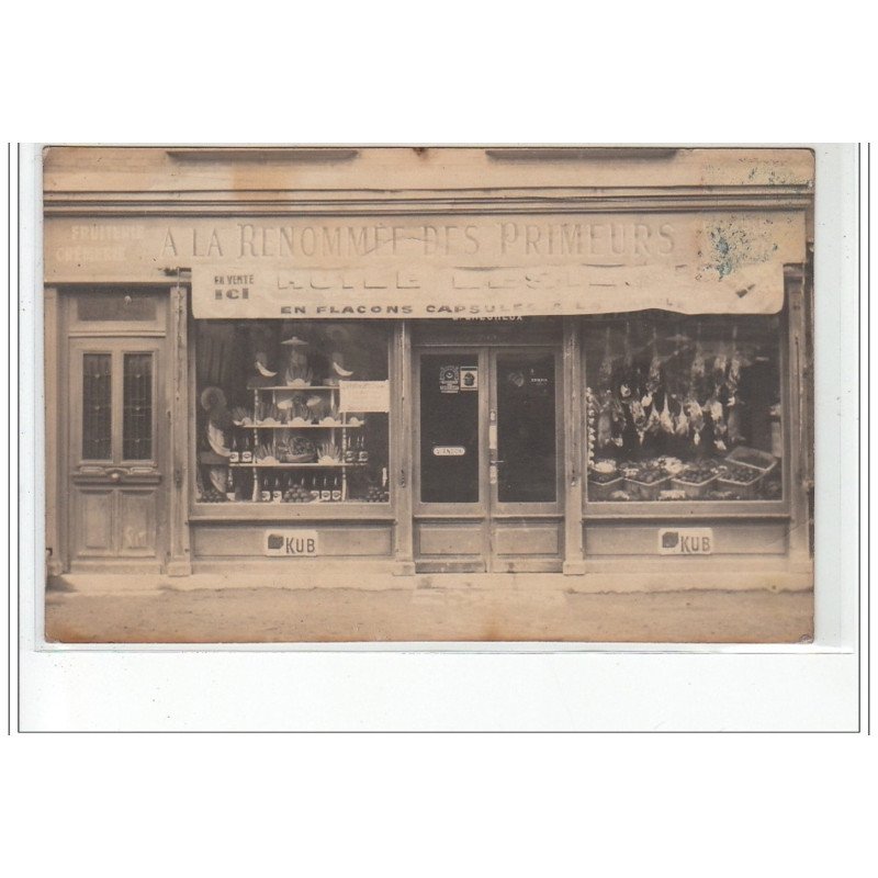 REIMS : carte photo """" A la renommée des primeurs"""" - très bon état