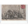 EN NIVERNAIS : les charbonniers en forêt - bon état (un léger pli)
