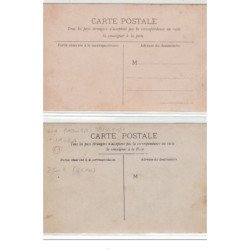 SAINT LAGER? : lot de 2 cartes photos de l'atelier de tonnellerie PAQUIER (vins) - très bon état