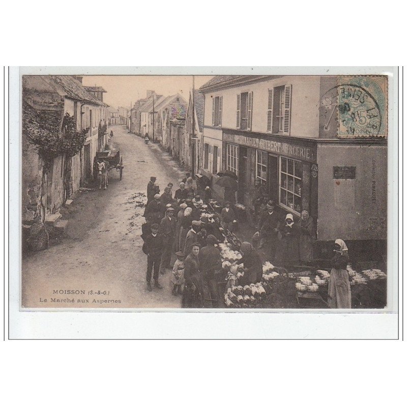 MOISSON : le marché aux asperges - très bon état MOISSON : le marché aux asperges - très bon état