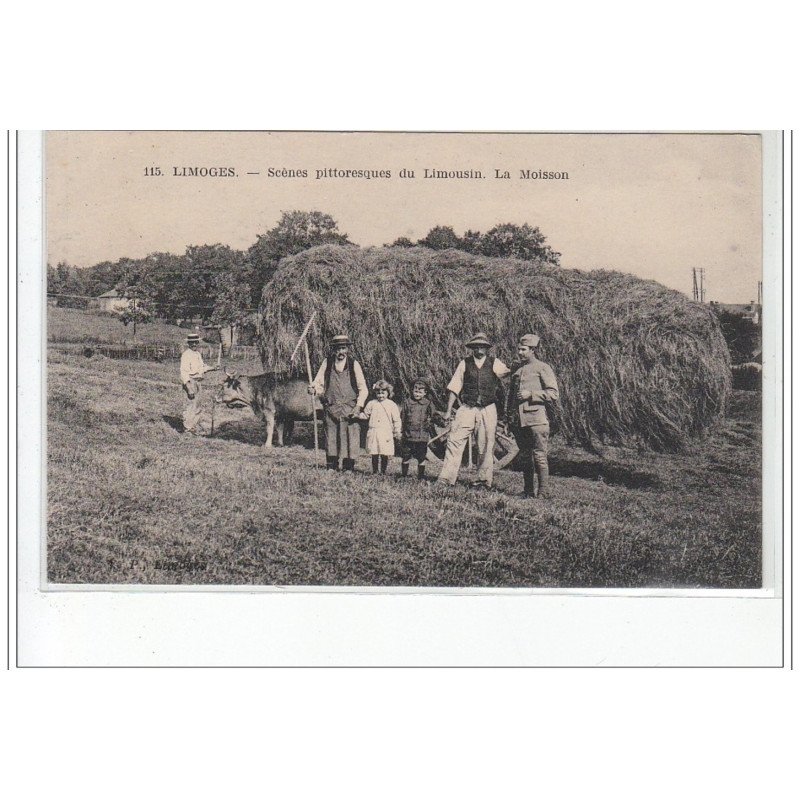 LIMOGES : la moisson (agriculture) - très bon état