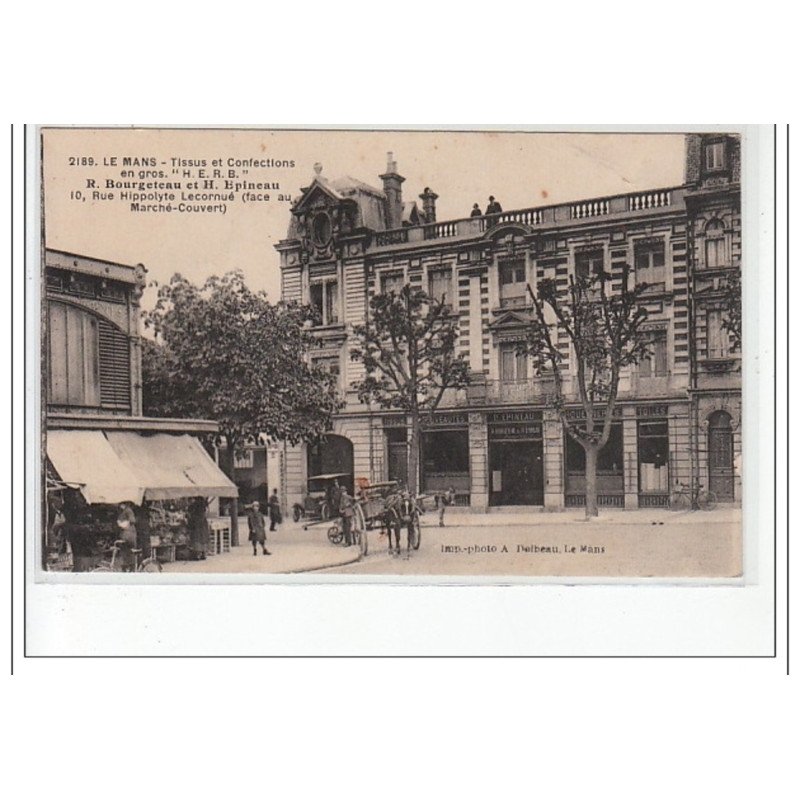 LE MANS - Tissus et confections en gros """"H.E.R.B."""" - très bon état LE MANS - Tissus et confections en gros """"H.E.R.B."""" - très bon état