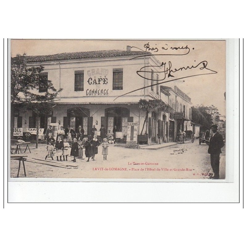 LAVIT DE LOMAGNE - Place de l'Hôtel de Ville et Grande Rue - très bon état