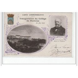 PONTOISE - Carte commémorative - inauguration du Collège de Pontoise 1903 - très bon état