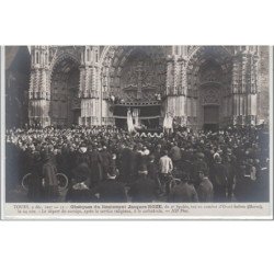 TOURS : série complète de 12 cartes postales - obsèques du lieutenant Jacques ROZE (militaire du 2ème Spahis tué au comb