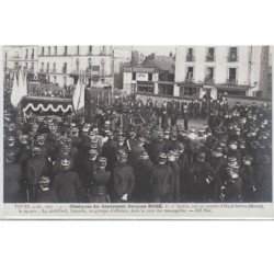TOURS : série complète de 12 cartes postales - obsèques du lieutenant Jacques ROZE (militaire du 2ème Spahis tué au comb