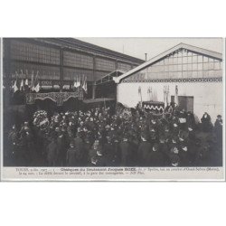 TOURS : série complète de 12 cartes postales - obsèques du lieutenant Jacques ROZE (militaire du 2ème Spahis tué au comb
