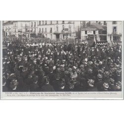 TOURS : série complète de 12 cartes postales - obsèques du lieutenant Jacques ROZE (militaire du 2ème Spahis tué au comb