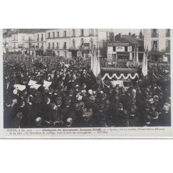 TOURS : série complète de 12 cartes postales - obsèques du lieutenant Jacques ROZE (militaire du 2ème Spahis tué au comb