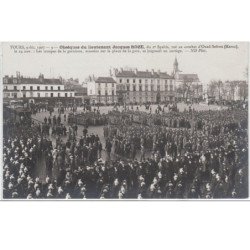 TOURS : série complète de 12 cartes postales - obsèques du lieutenant Jacques ROZE (militaire du 2ème Spahis tué au comb