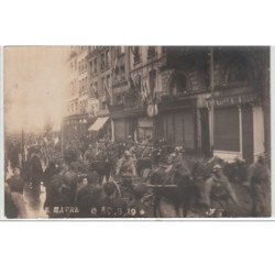 LE HAVRE : défilé militaire (lot de 8 cartes postales) - Très bon état