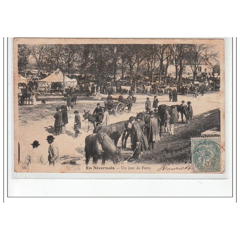 EN NIVERNAIS - un jour de foire - très bon état