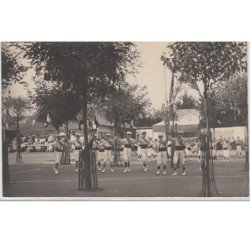 CASTELNAUDARY : lot de 8 cartes photo """"fêtes de gymnastique"""" vers 1910 - très bon état