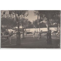 CASTELNAUDARY : lot de 8 cartes photo """"fêtes de gymnastique"""" vers 1910 - très bon état