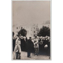 BELFORT : lot de 2 cartes photo de la remise du drapeau en 1933 - très bon état