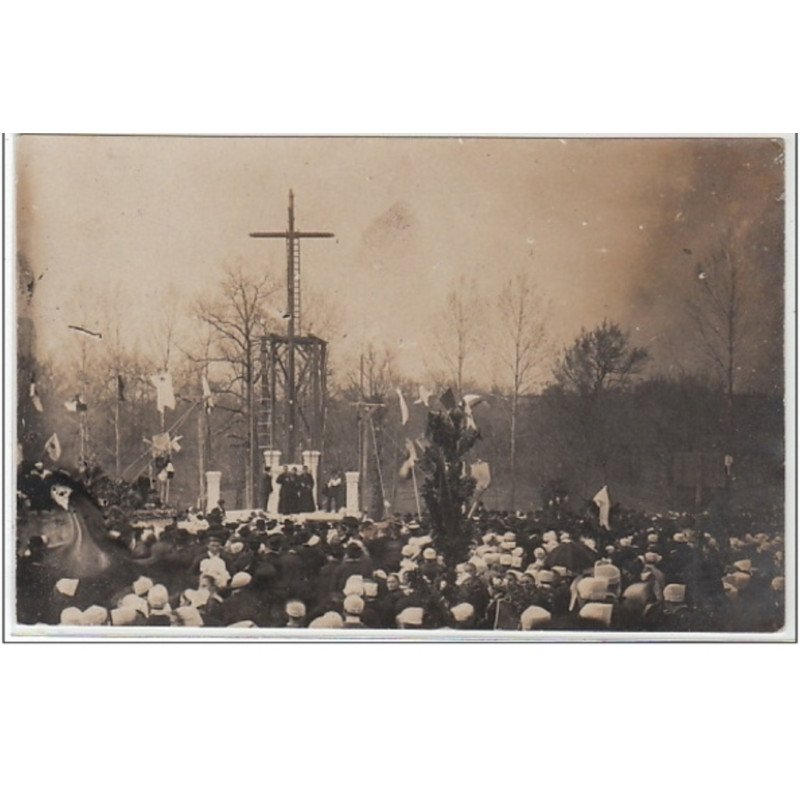 la Mothe Achard : Calvaire - carte photo (lot de 2 cartes photos) - Très bon état