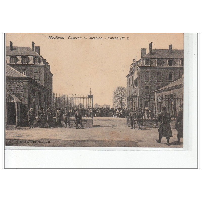 MEZIERES - Caserne du Merbion - entrée n°2 - très bon état MEZIERES - Caserne du Merbion - entrée n°2 - très bon état