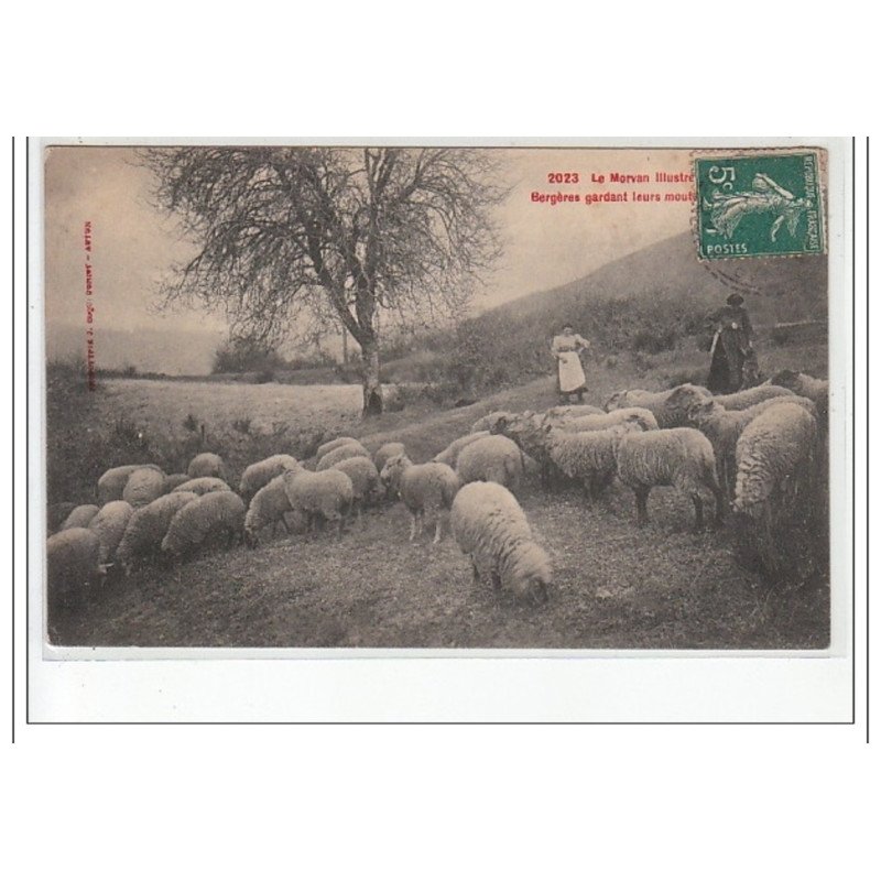 LE MORVAN ILLUSTRE - Bergères gardant leurs moutons - très bon état