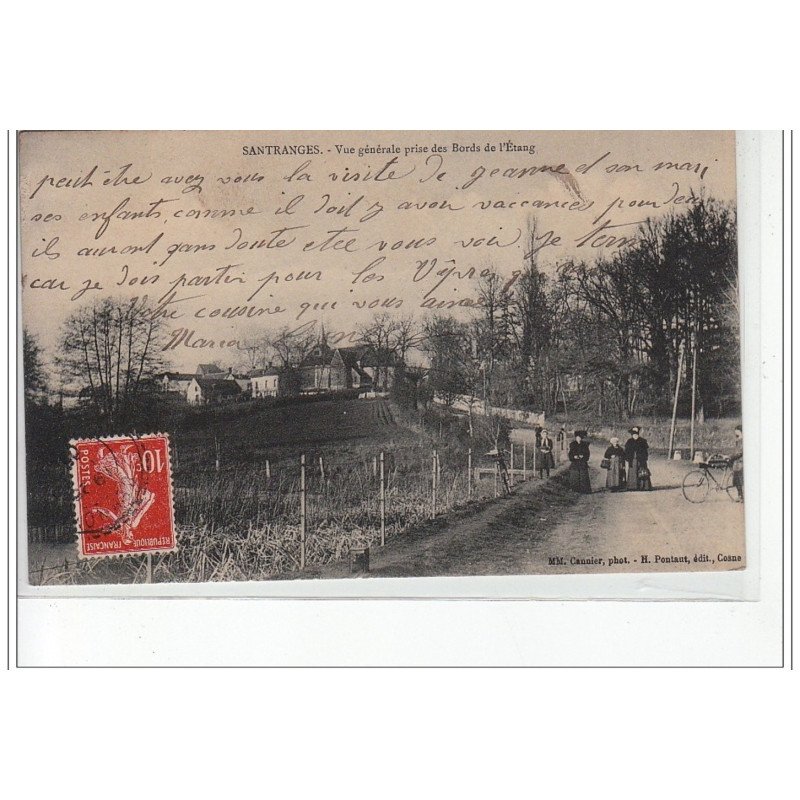 SANTRANGES - Vue générale prise des Bords de l'Etang - très bon état