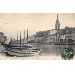 MARTIGUES - Jonquières - Le Port et l'Eglise - très bon état