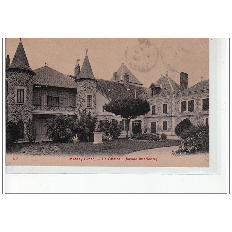 MASSAY - Le château (façade intérieure) - très bon état