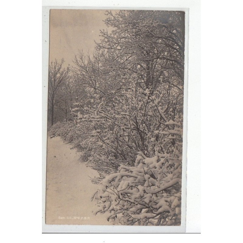 DOUBS - CARTE PHOTO - Paysage enneigé - très bon état