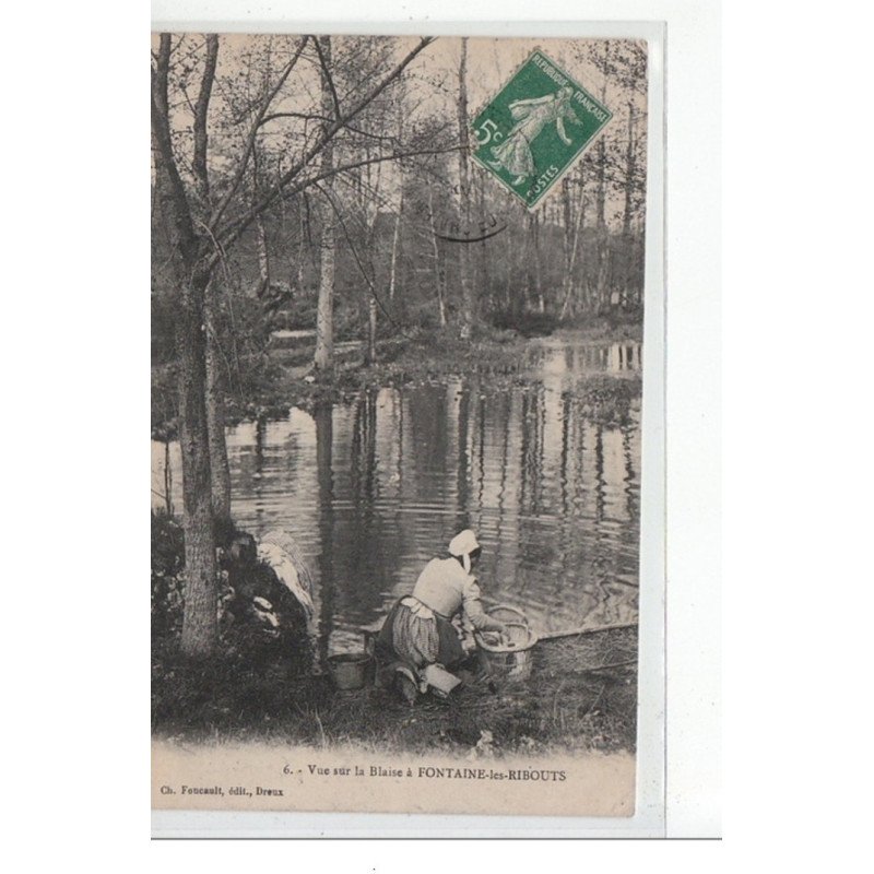 Vue sur la Blaise à FONTAINE LES RIBOUTS - LAVEUSES - très bon état