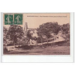 MAUVEZIN - Vue d'ensemble et clocher prise de la route d'Aubiet - très bon état
