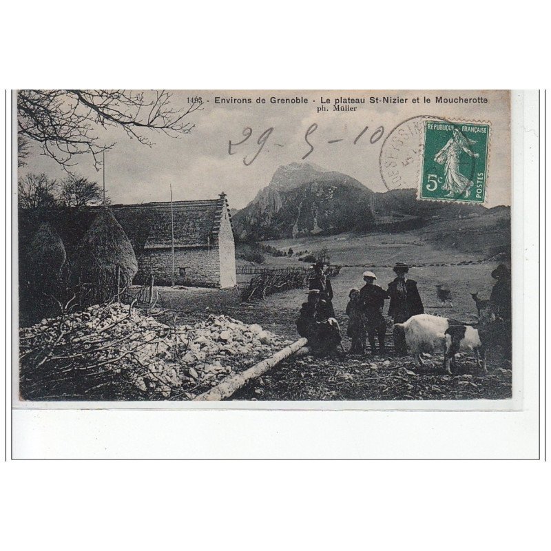 Environs de GRENOBLE - Le plateau de Saint Nizier et le Moucherotte - très bon état