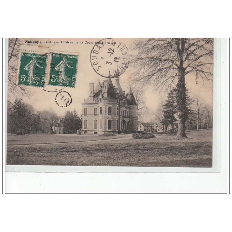 SOUDAY - Château de la Cour, façade nord-est - très bon état