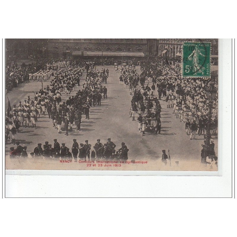 NANCY - Concours International de Gymnastique 22 et 23 juin 1913 - très bon état