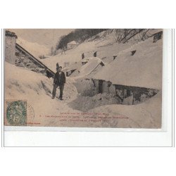 Catastrophe de BAREGES - côté de la promenade horizontale après l'avalanche du 2 février 1907 - très bon état