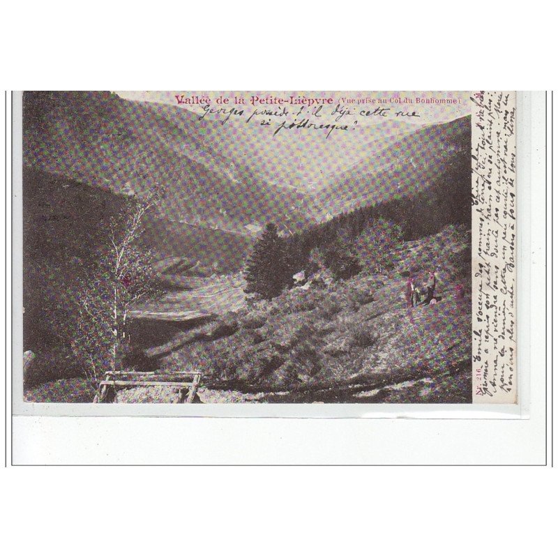 Vallée de la Petite Lièpvre - Vue prise au col du Bonhomme - très bon état Vallée de la Petite Lièpvre - Vue prise au col du Bonhomme - très bon état