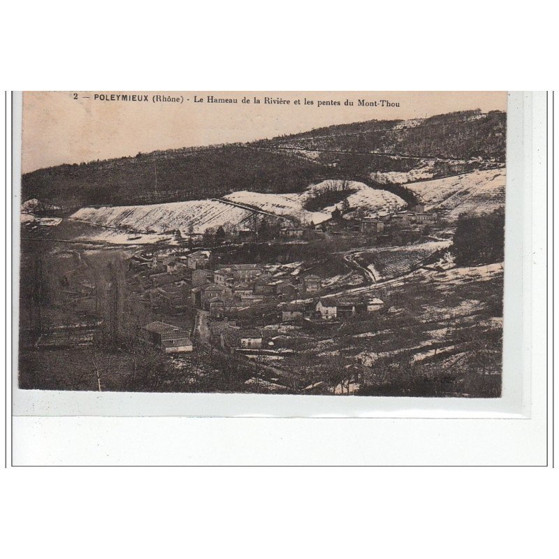 POLEYMIEUX - Le Hameau de la Rivière et les Pentes du Mont-Thou - très bon état