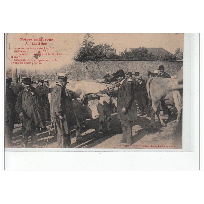 Foire en MORVAN - Les boeufs - très bon état