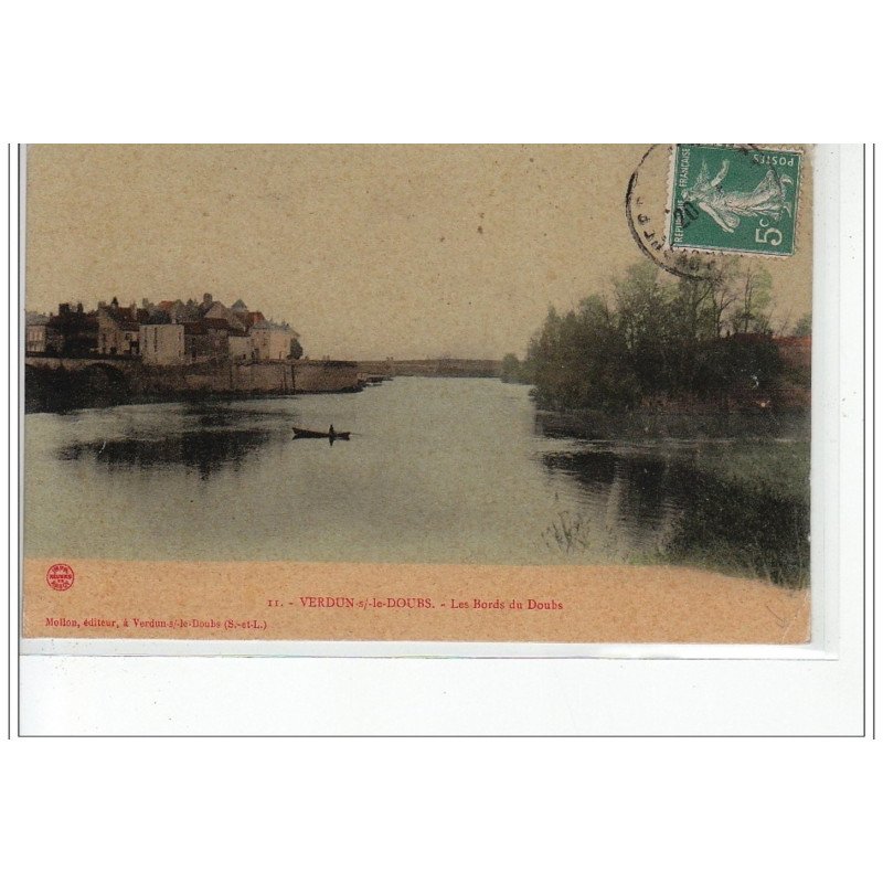 VERDUN SUR LE DOUBS -  Les bords du Doubs - état