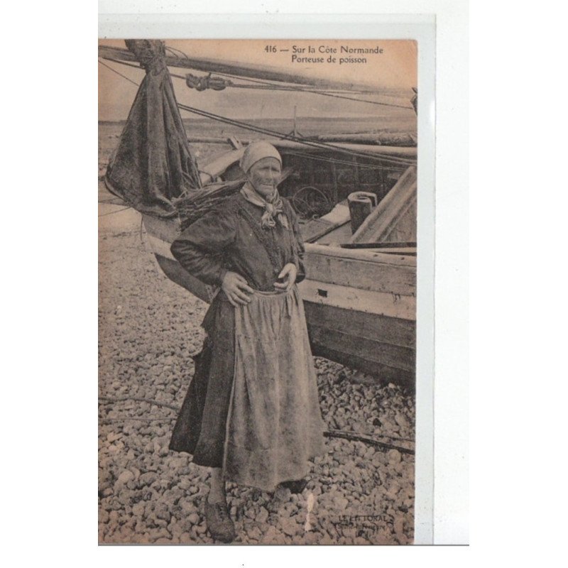 Sur la Côte Normande - Porteuse de poisson - très bon état