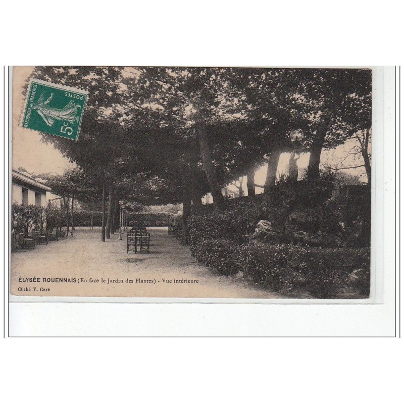 ROUEN - Elysée Rouennais (en face le Jardin des Plantes) - vue intérieure - très bon état