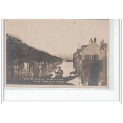 LE PECQ - Quai de la Mairie - Crue de la Seine, 30 Janvier 1910 - très bon état