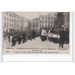 VERSAILLES - Funérailles des Victimes du Dirigeable """"République"""" 1909 - Réception des Corps à St Louis - très bon